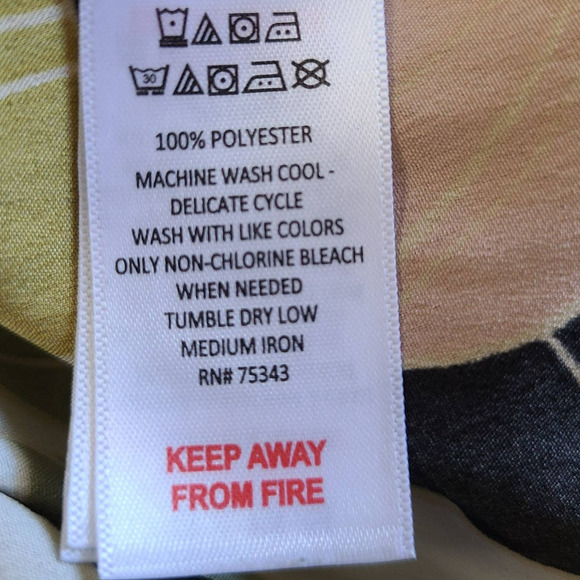 RACHEL ZOE Women's Large Floral Botanical Shorts Polyester Unlined - Picture 8 of 8